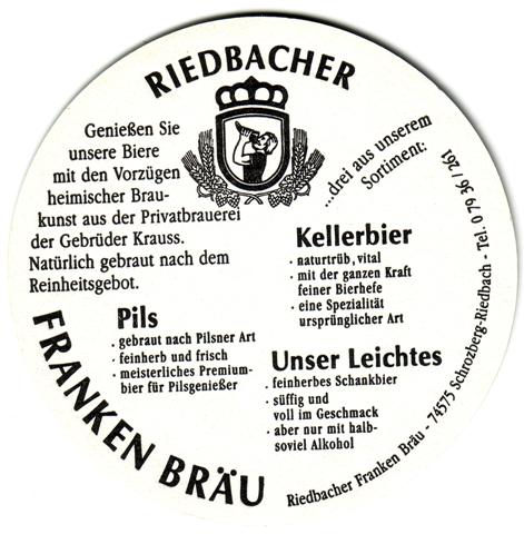 schrozberg sha-bw franken rund 1b (215-riedbacher-schwarz)